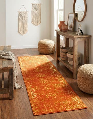 Orange Monte Carlo Runner Rug
