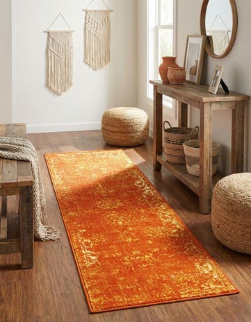 Orange Monte Carlo Runner Rug