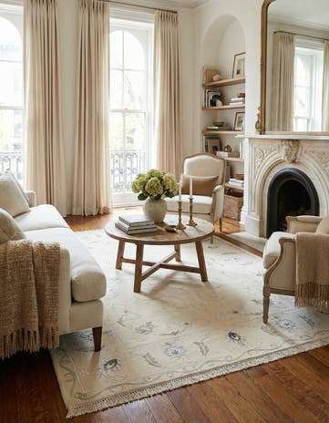 4' 9 x 6' 7 Hand Knotted Darya Rug