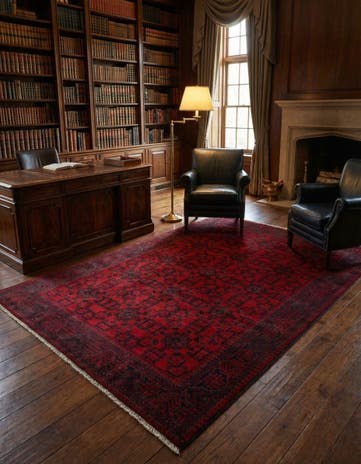 6' 8 x 9' 10 Hand Knotted Khal Mohammadi Wool Rug