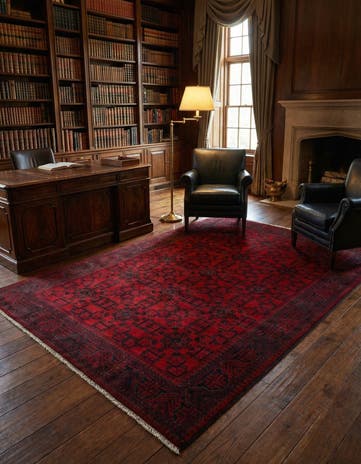 6' 8 x 9' 10 Hand Knotted Khal Mohammadi Wool Rug