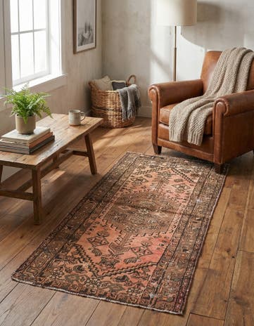 3' 3 x 6' 1 Hand Knotted Ultra Vintage Persian Wool Rug