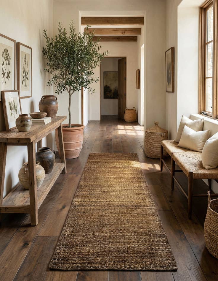 Detail image of 2' 7 x 10' Juma Wool Runner Rug