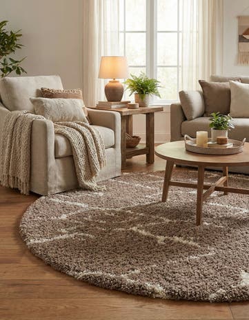 8' x 8' Infinity Shag Round Rug