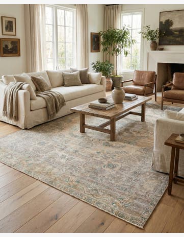 6' 5 x 9' 8 Hand Knotted Ultra Vintage Persian Wool Rug