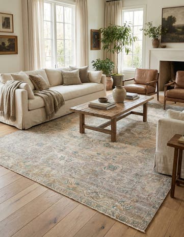 6' 5 x 9' 8 Hand Knotted Ultra Vintage Persian Wool Rug