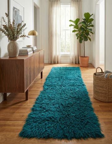 2' 5 x 11' 2 Hand Knotted Moroccan Wool Runner Rug