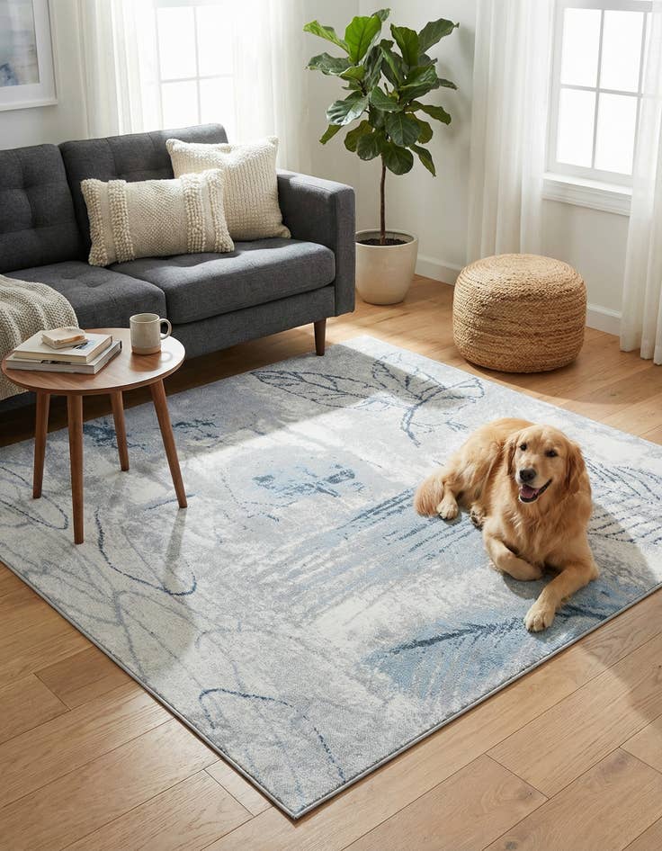 Detail image of 5' 3 x 5' 3 Kamala Washable Square Rug