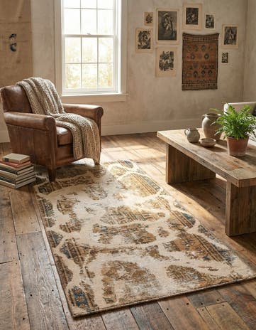 3' x 5' 9 Hand Knotted Ultra Vintage Persian Wool Rug
