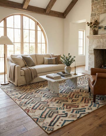 9' x 12' 9 Hand Knotted Darya Wool Rug