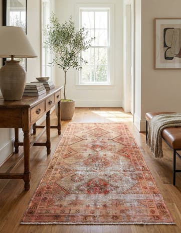 4' x 8' 2 Hand Knotted Ultra Vintage Persian Wool Runner Rug
