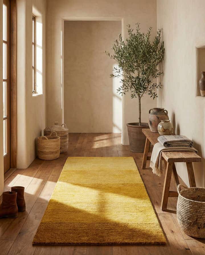 2' 5 x 4' 8 Hand Knotted Kashkuli Gabbeh Wool Runner Rug