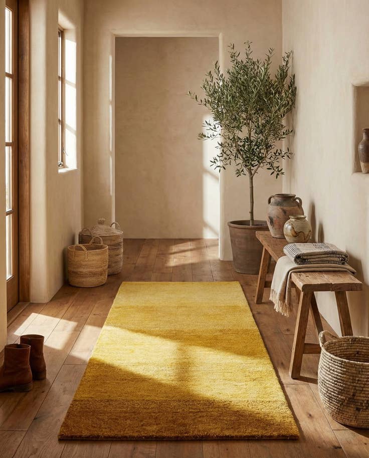 Detail image of 2' 5 x 4' 8 Hand Knotted Kashkuli Gabbeh Wool Runner Rug