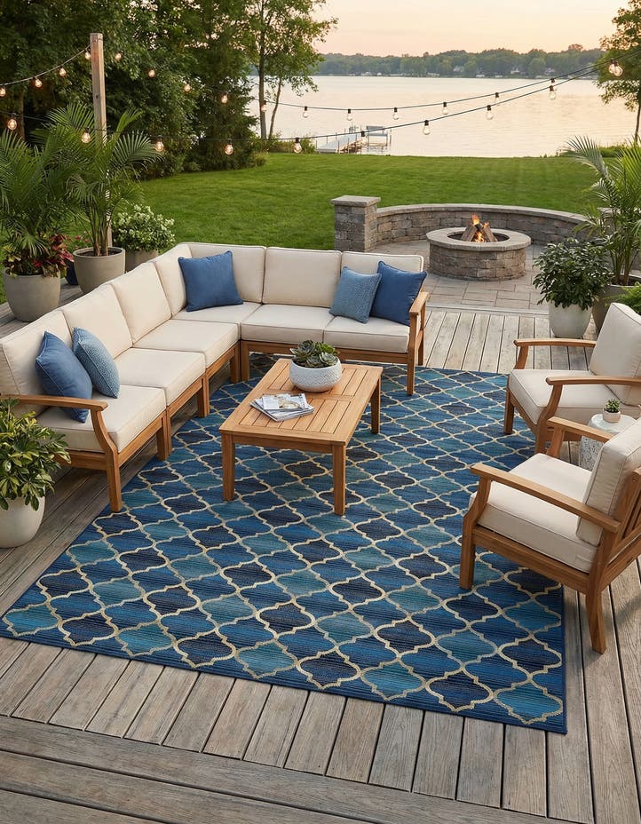 8' x 11' 4 Easy-Clean Lattice Indoor / Outdoo...
