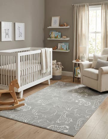 6' x 9' Whimsy Kids Rug