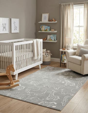 6' x 9' Whimsy Kids Rug