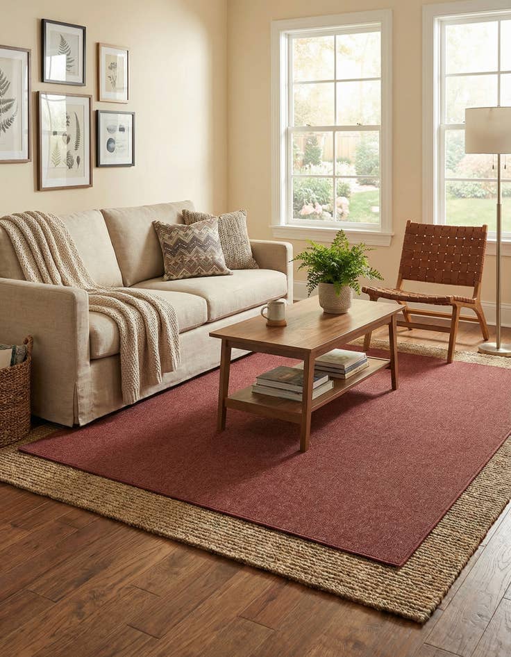 Detail image of  7' x 7' Everyday Solid Square Rug