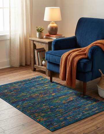 Navy Blue Calypso Rug