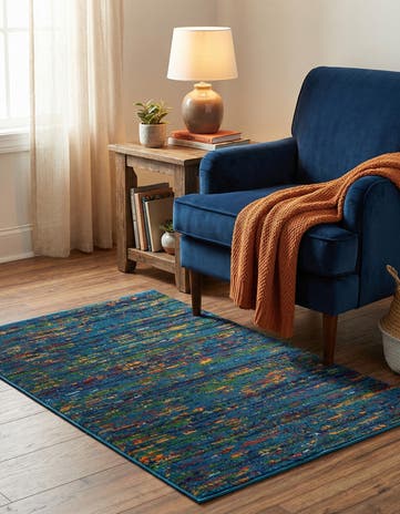 Navy Blue Calypso Rug