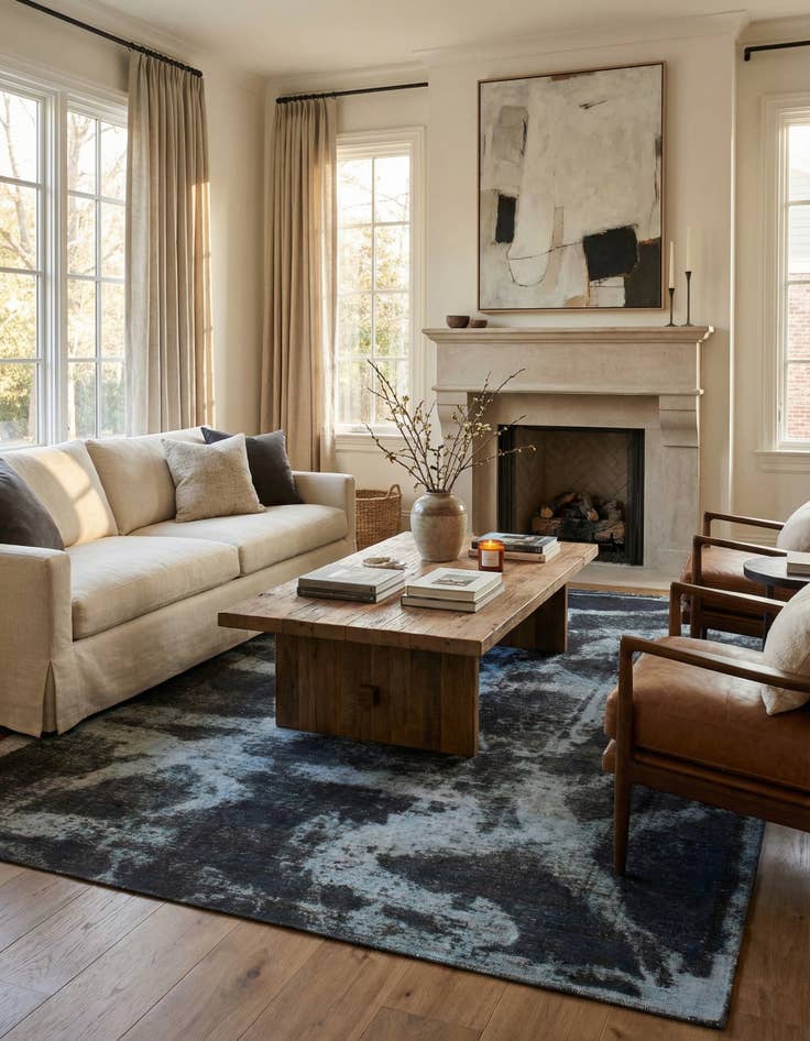 Detail image of 7' 9 x 10' 8  Hand Knotted Ultra Vintage Persian Wool Rug