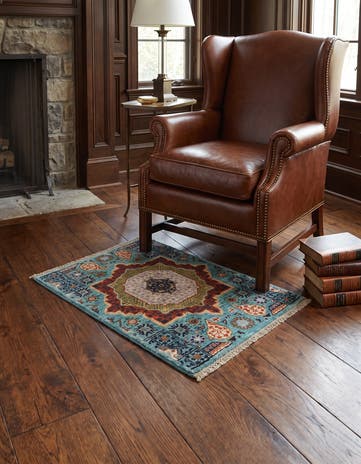 1' 11 x 2' 11 Hand Knotted Mamluk Ziegler Rug