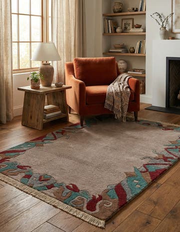 4' 1 x 5' 10 Hand Knotted Tibet Wool Rug