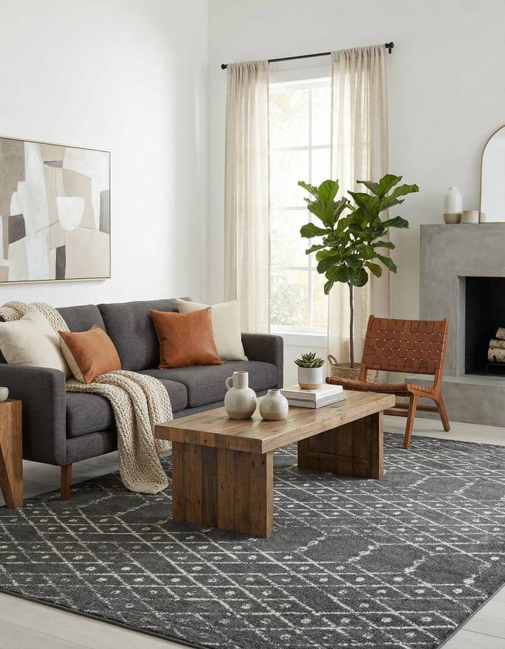 Detail image of  9' x 12' Paxon Trellis Rug