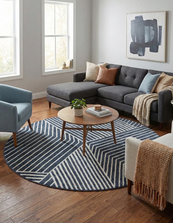 7' 10 x 7' 10 Oslo Round Rug