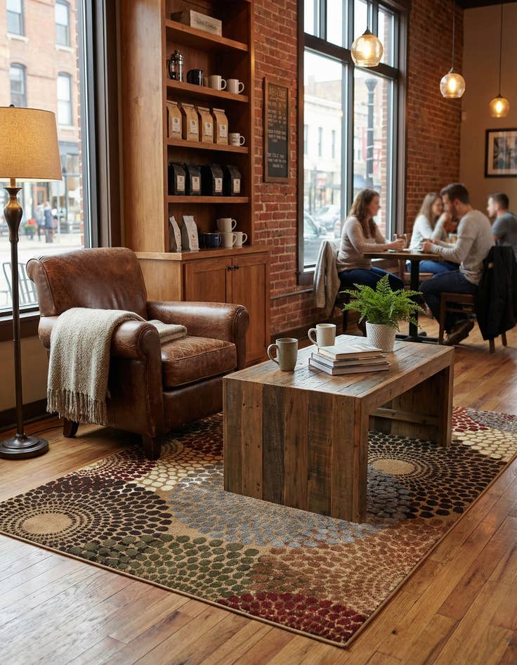 Detail image of 4' x 6' Coffee Shop Rug