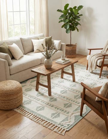 8' x 10' Hand Woven Arizona Wool Rug