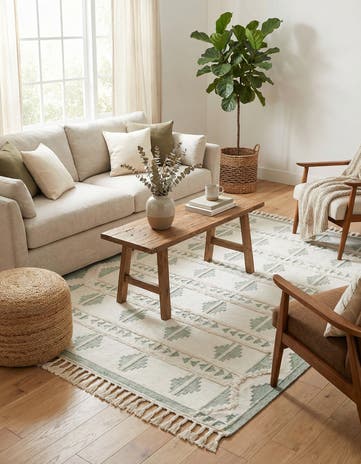 8' x 10' Hand Woven Arizona Wool Rug