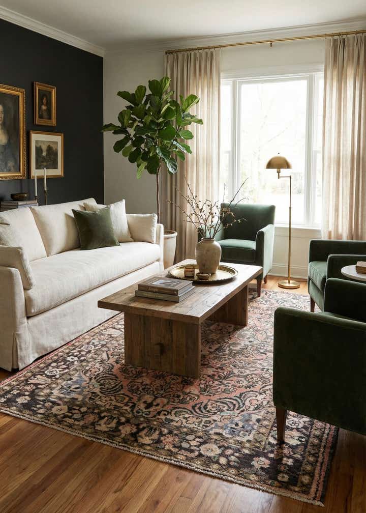 5' 5 x 9' 2 Hand Knotted Ultra Vintage Persian Wool Rug