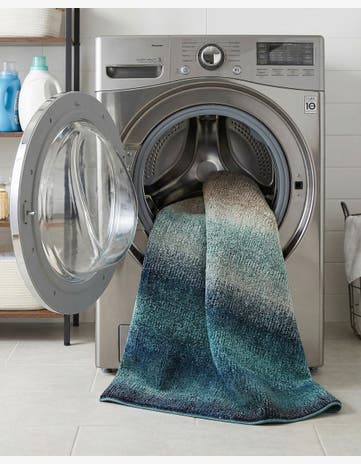 Blue Washable Hyacinth Rug