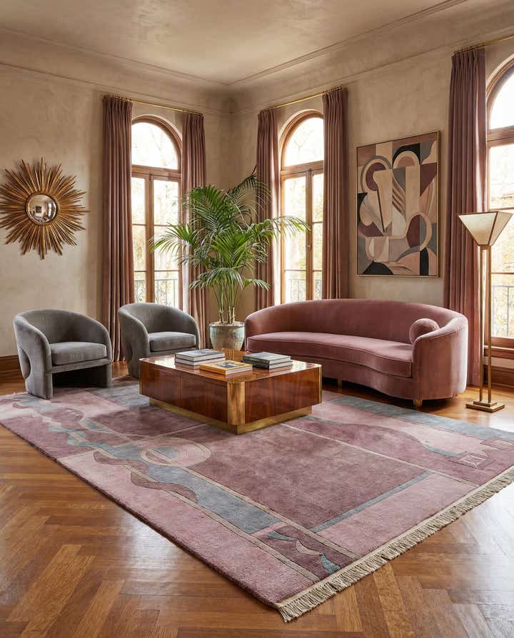 6' 7 x 9' 10 Hand Knotted Tibet Wool Rug