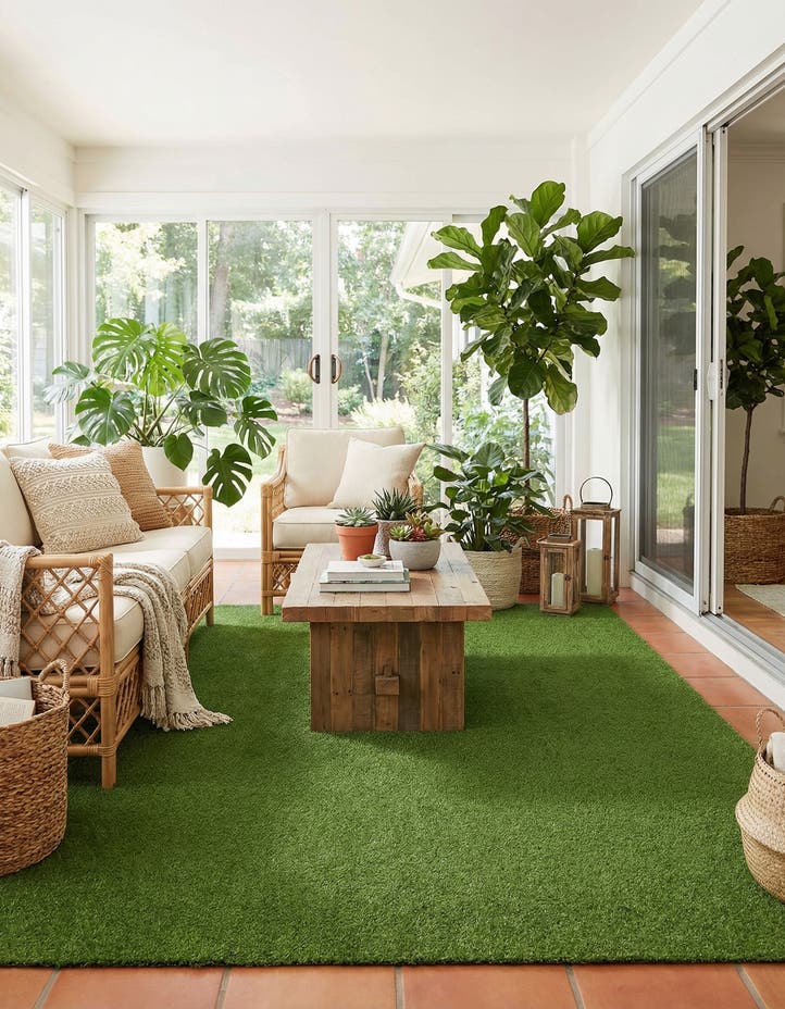 10' x 14' Easy-Clean Grass Indoor / Outdoor ...