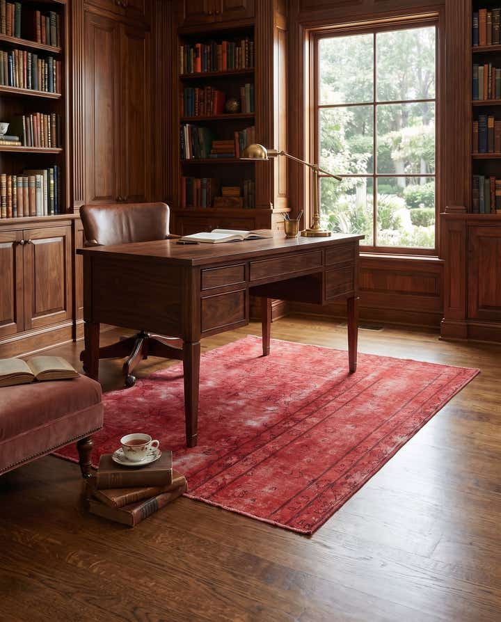 4' 5 x 6' Hand Knotted Ultra Vintage Persian Wool Rug