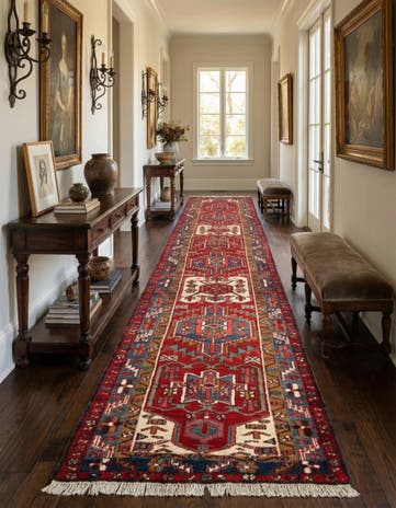 3' 5 x 9' 11 Gharajeh Wool Runner Rug