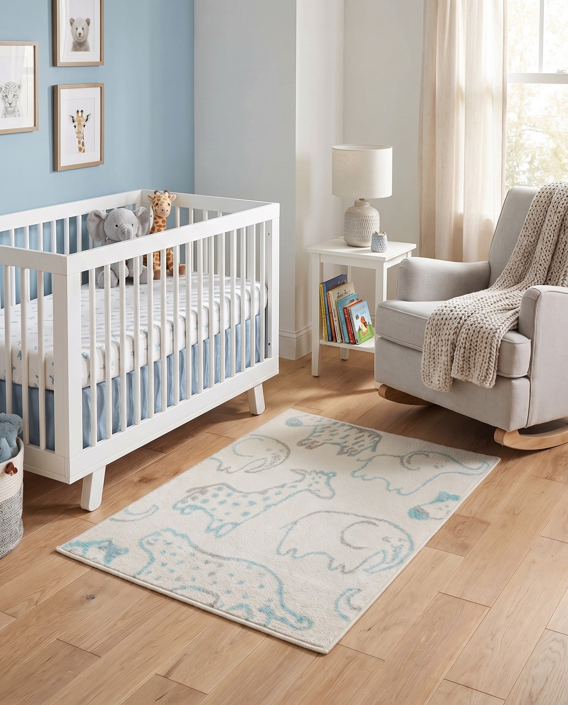 2' 2 x 3' Animals Whimsy Kids Rug