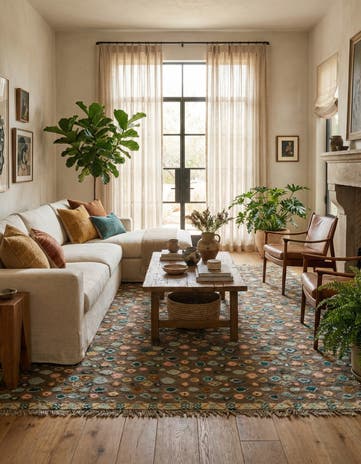 8' 3 x 9' 10 Hand Knotted Darya Wool Rug