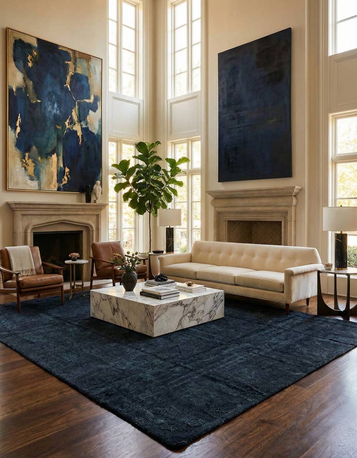 Detail image of 7' 10 x 10'  Hand Knotted Darya Rug