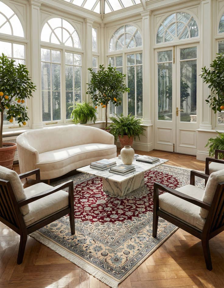 Detail image of 5' 3 x 7' 9 Nain Rug