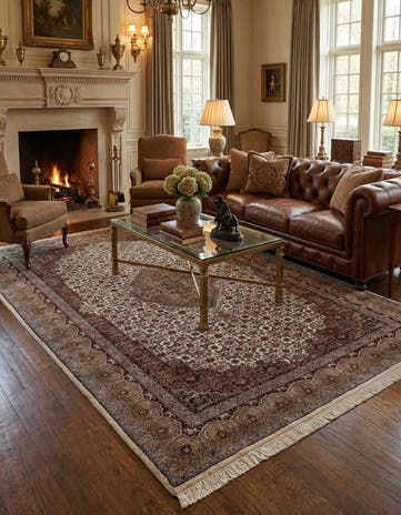 6' 8 x 10' 1 Hand Knotted Bidjar Wool Rug