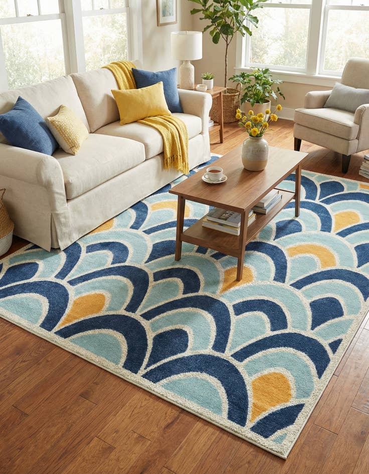 Detail image of  7' 10 x 10'  Washable Belize Indoor / Outdoor Rug