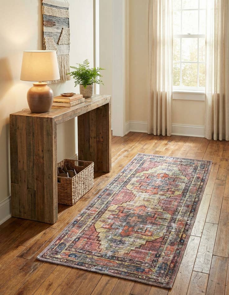 Detail image of 2' x 4'  Washable Maahru Runner Rug