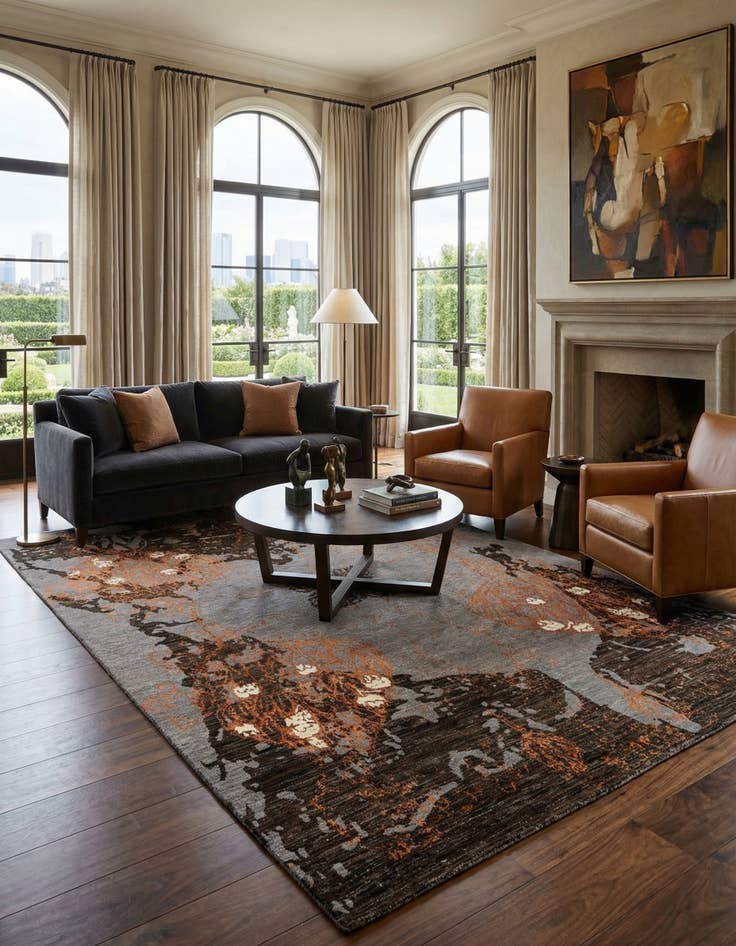 Detail image of 6' 4 x 9' 11 Anar Wool Rug