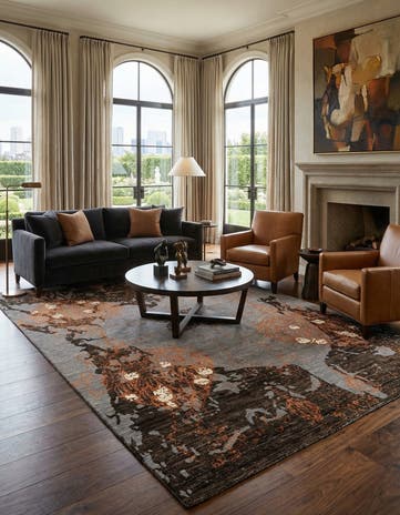 6' 4 x 9' 11 Anar Wool Rug