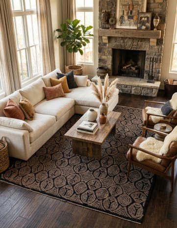 8' 4 x 10' 7 Hand Knotted Darya Wool Rug