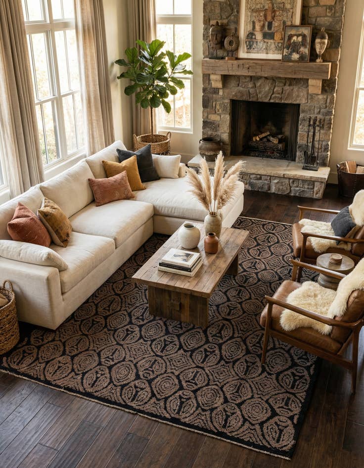 Detail image of  8' 4 x 10' 7  Hand Knotted Darya Wool Rug