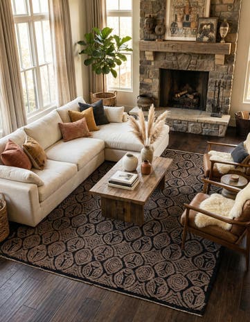 8' 4 x 10' 7 Hand Knotted Darya Wool Rug