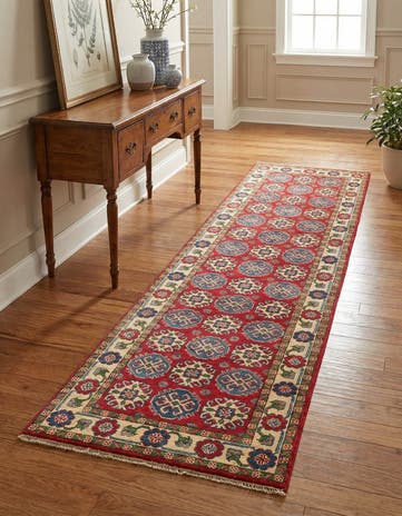 2' 9 x 9' 8 Hand Knotted Kazak Runner Rug